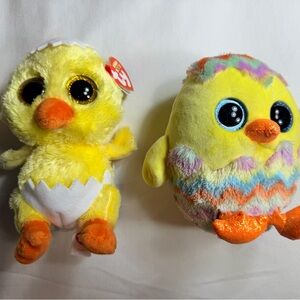 Easter Basket Stuffers! Ty Beanie Boos Peetie & Corwin Chick Set